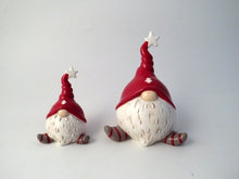 Load image into Gallery viewer, Santa Gonk with red star hat standing Christmas tree decoration