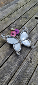 Silver Butterfly mirror plaque