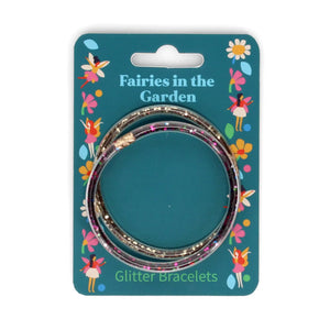 Fairies in garden Glitter Bracelets - Party Bag/Stocking filler