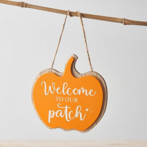 Welcome to our patch orange pumpkin hanging Autumn/Autumnal/Halloween decoration