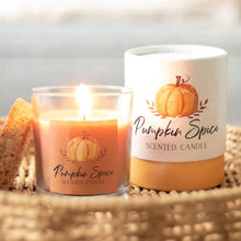 Load image into Gallery viewer, Pumpkin Spice Autumn/Autumnal scented candle in jar