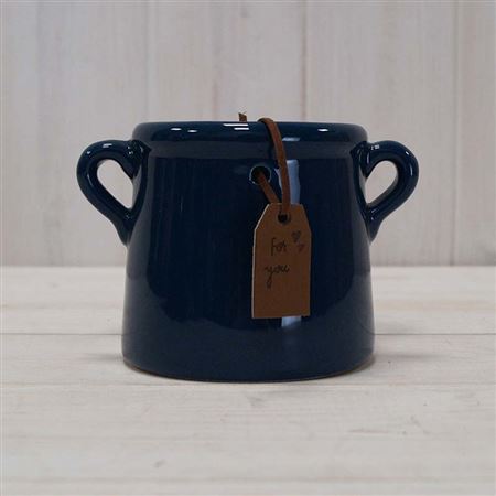 Mini For you Navy blue indoor plant pot 6.5cm