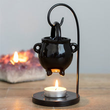 Load image into Gallery viewer, Hanging Couldron oil and wax burner - Autumn/Autumnal/Halloween decor