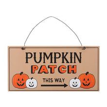 Load image into Gallery viewer, Pumpkin patch this way sign - Autumn/Autumnal/Halloween decoration