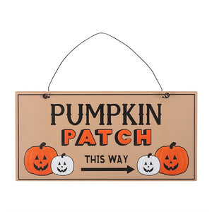 Pumpkin patch this way sign - Autumn/Autumnal/Halloween decoration