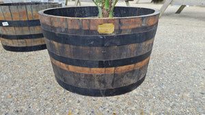 Half Oak Barrel planter *CLICK AND COLLECT ONLY*