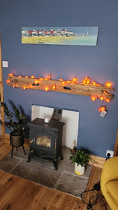 9.8ft Battery operated 30 LED light up Artifical Autum/Autumnal Leaf Garland decoration