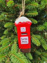 Load image into Gallery viewer, Ceramic Post Box Christmas Tree Decoration