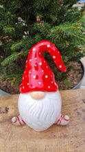 Load image into Gallery viewer, Medium Santa Gonk with red spotty hat standing Christmas tree decoration/ornament