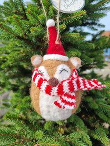 Fox Felt Christmas Tree Decoration