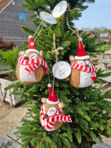 Fox Felt Christmas Tree Decoration