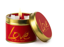 Load image into Gallery viewer, Lily-Flame Candle in a tin - Love - Valentines day gift