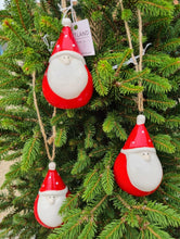 Load image into Gallery viewer, Red Plump Santa Gonk - hanging decoration