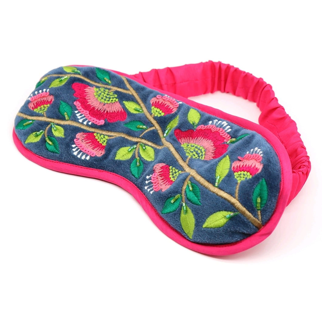 POM Floral Meadow Eyemask/sleep mask with satin lining