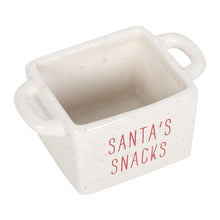 Load image into Gallery viewer, Set of 3 Christmas ceramic snack bowls - ideal for movie nights or Christmas eve for Santa and his reindeers