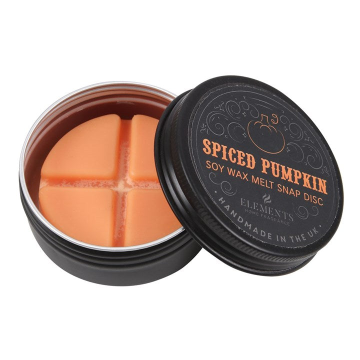 Spiced pumpkin soy wax melt snap disc - Autumn home fragrance