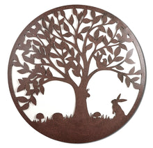 Load image into Gallery viewer, Extra large Rustic - The Hare, Hedgehog and the Snail Tree of life wall plaque /wall art