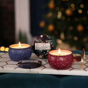 Heart and Home Tin Candle - Home for Christmas