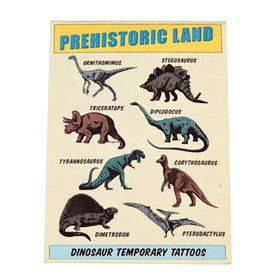 Prehistoric land Dinosaur Temporary Tattoos - ideal party bag favours/stocking fillers for boys/children