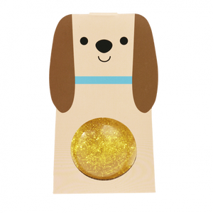 Dog gold glitter bouncy ball