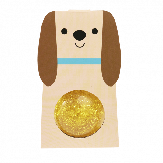 Dog gold glitter bouncy ball