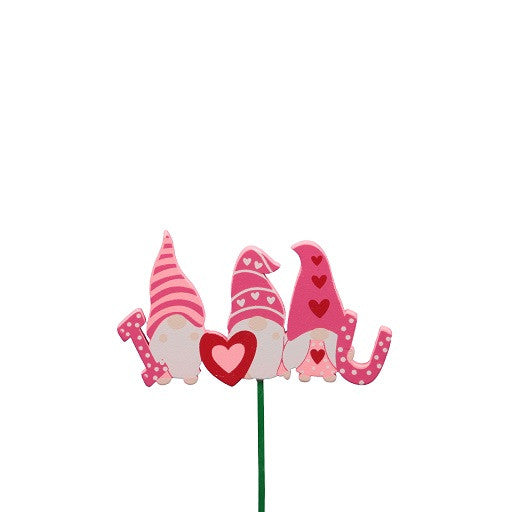I love you - Gonk Valentine plant pick