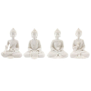 Mini White Buddha ornament ideal for terrariums