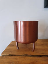 Load image into Gallery viewer, Dobra Rose gold metal indoor plant pot