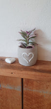 Load image into Gallery viewer, Mini heart cement Plant pot