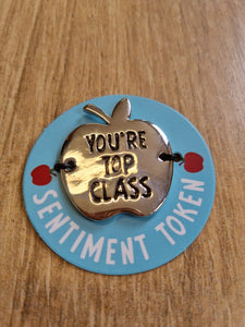 Teachers thank you gift - sentiment token