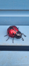 Load image into Gallery viewer, Small Metal Ladybird Garden Ornament