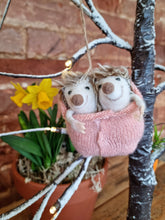 Load image into Gallery viewer, Sleeping baby hedgehogs - Easter decoration