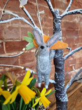 Load image into Gallery viewer, Derek and his carrot - Easter/Spring hanging decoration