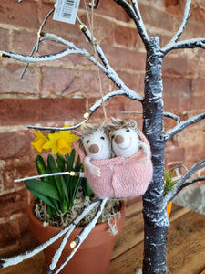 Sleeping baby hedgehogs - Easter decoration