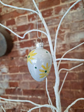 Load image into Gallery viewer, Glass Shiny Easter egg hanging decorations