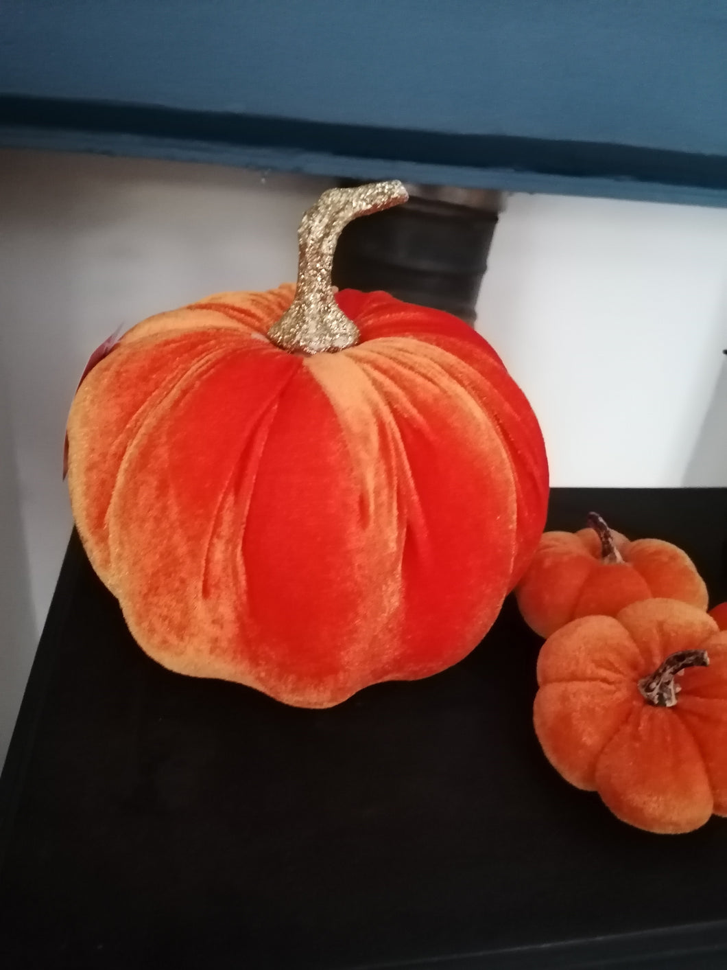 Gisela Graham Orange plush pumpkin
