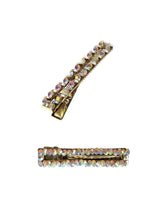 Load image into Gallery viewer, Hot Tomato Sparkle Crocodile Hair Clip - clear/crystal
