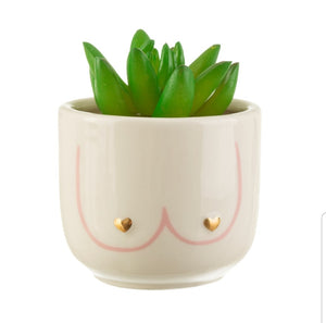 Sass and Belle Boobies Mini Planter/Plant Pot