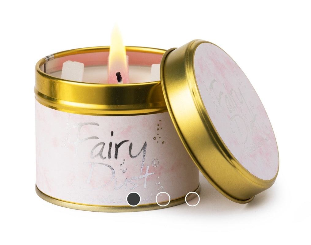 Lily-Flame Candle in tin - Fairy Dust