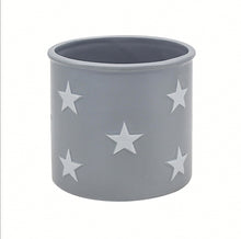 Load image into Gallery viewer, Stars Ceramic grey indoor plant pot