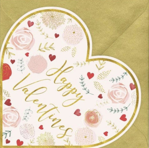 Valentines Day card - Heart shaped