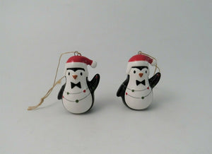 Fun Ceramic Penguin hanging Christmas Tree decoration